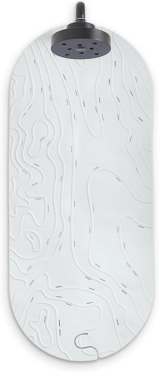 Boon GRIFFLE Textured Non Slip Baby Bath Tub Mat - Gray - B11211