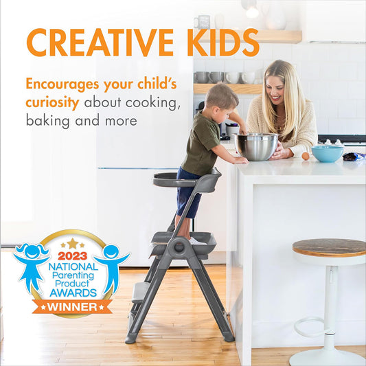 Boon Pivot Toddler Tower - Gray - B11437A1