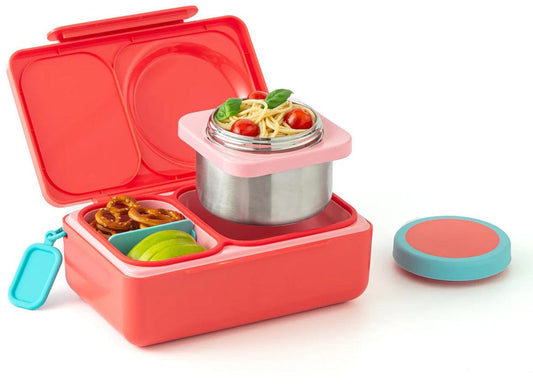 Omie Life OmieBox UP Insulated Bento Box (9+ years) - Cherry Pink - OMUP045789-PINK