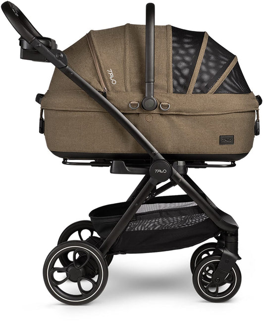 Tavo Pets Maeve + Roscoe 3-IN-1 Pet Protection System, Medium Rigid - Brindle - Z2TS001BDLBLK000