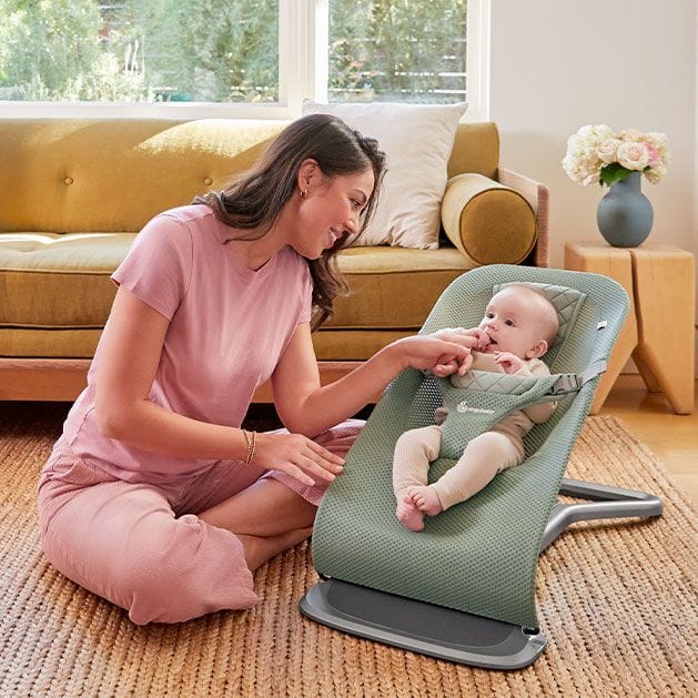 Ergobaby 3-in-1 Evolve Mesh Bouncer - Sage Green - EVLBNCSGGRNMSHNA