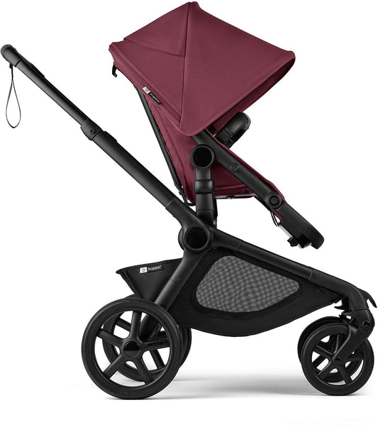 Bugaboo Kangaroo Complete Single-to-Double Stroller - Black / Dark Cherry / Dark Cherry - 100280024