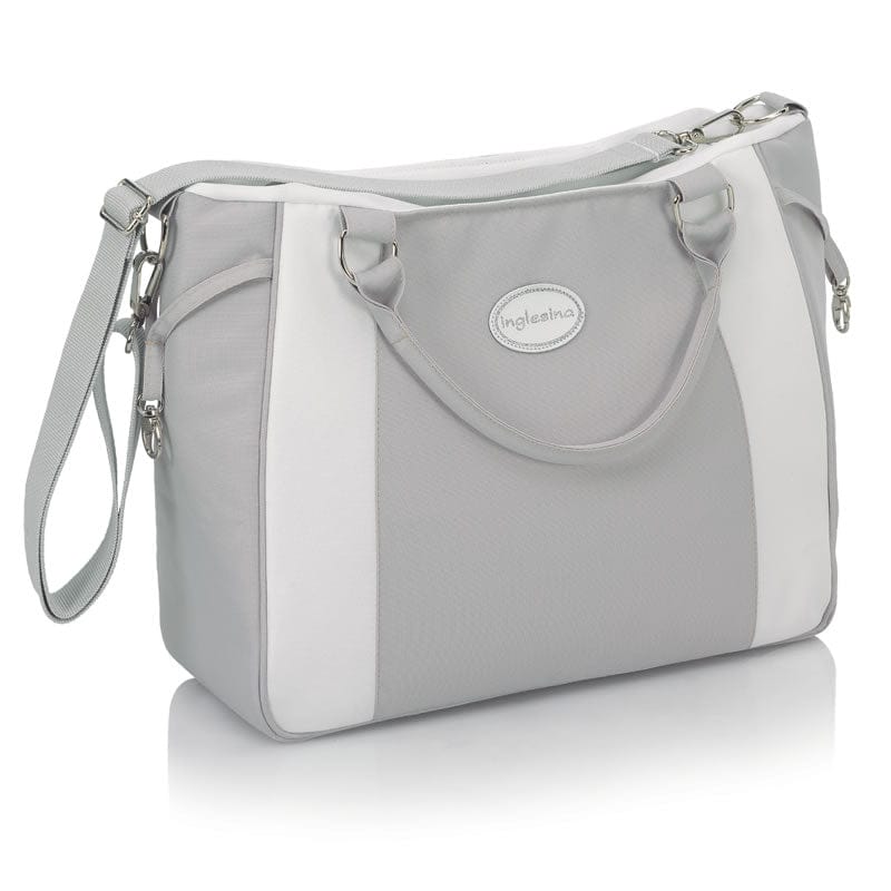 Inglesina Classica Bassinet with Diaper Bag in Gray/White - AB06E0BTLUS