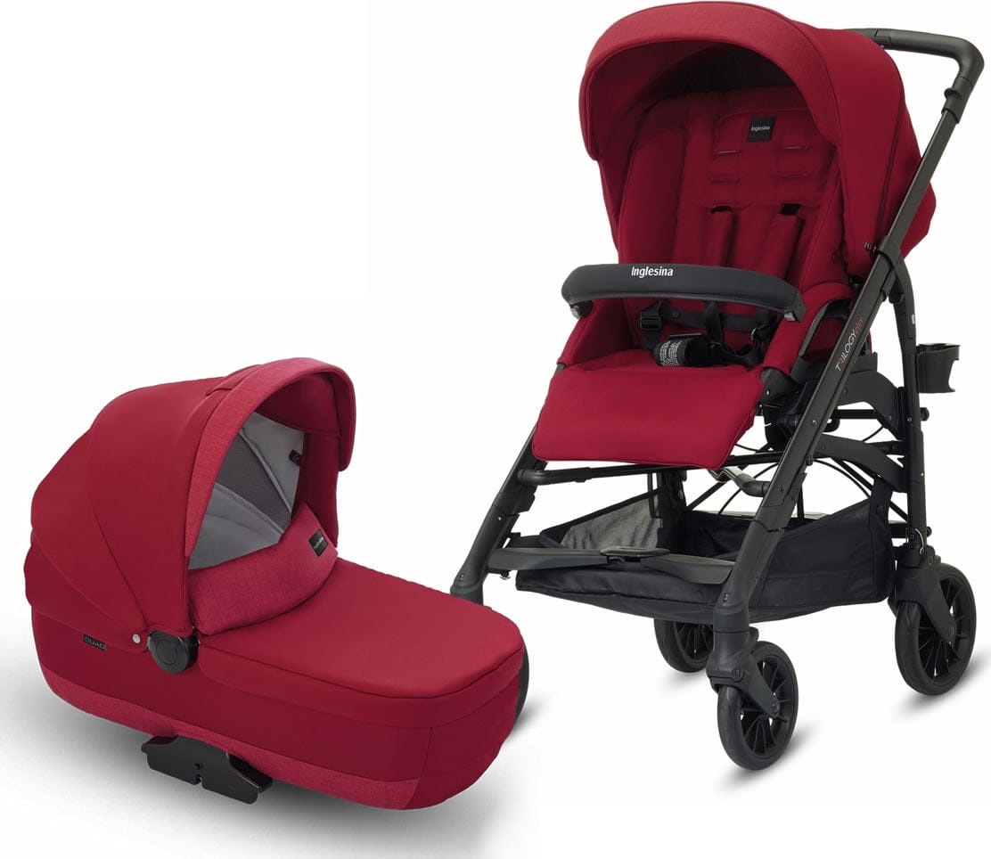 Inglesina Trilogy City Stroller + Bassinet - Intense Red - AG38H0IRDUS-AB60H0IRDUS