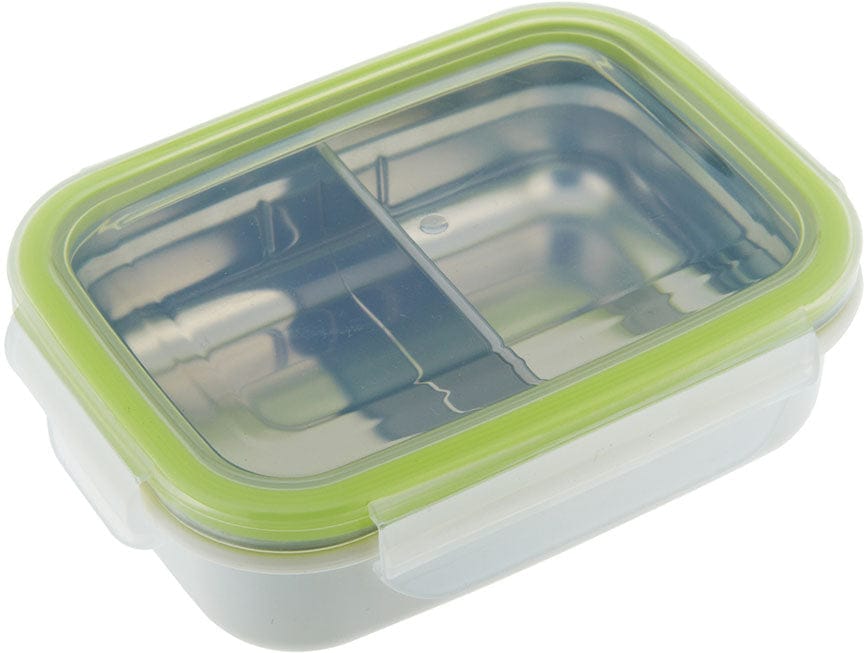 Innobaby Keepin' Smart Double Insulated Stainless Divided Bento, 11 oz. - Green - KS-BT2-03