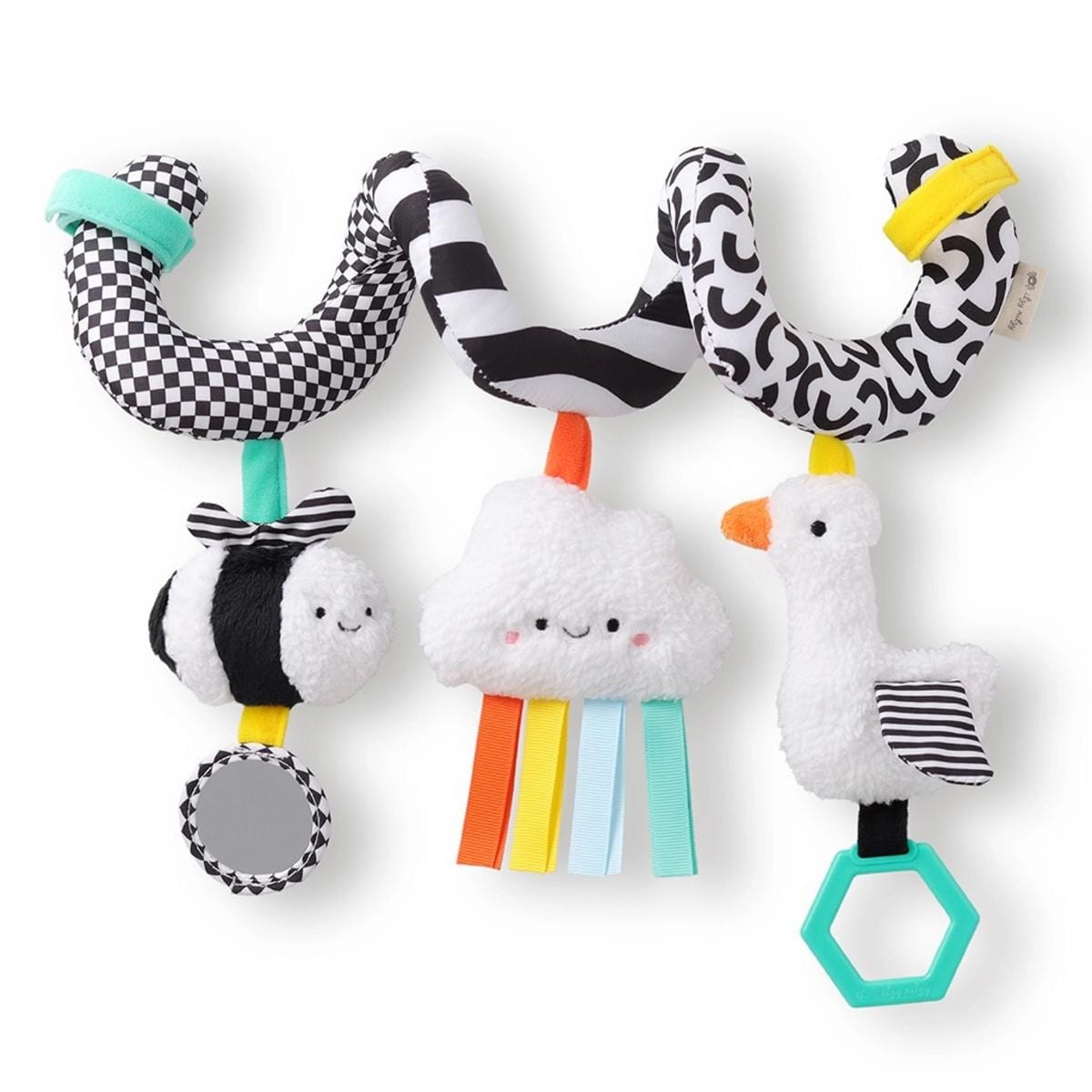 Itzy Ritzy Itzy Bitzy Spiral Car Seat Activity Toy - High Contrast - 303101645