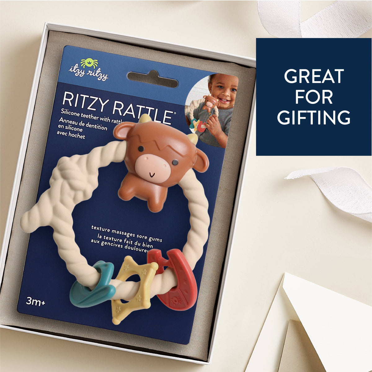 Itzy Ritzy Ritzy Rattle with Teething Rings - Packaging