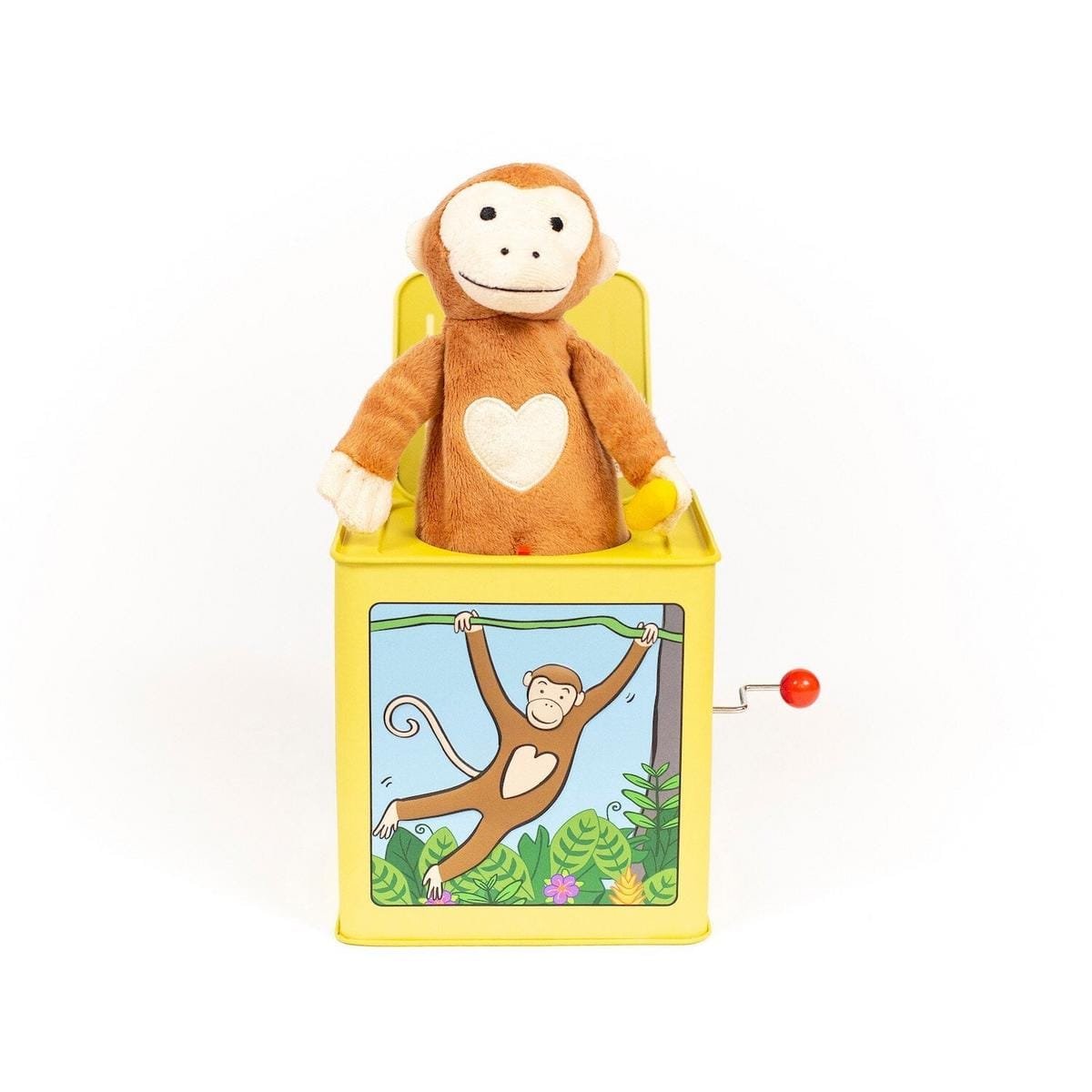 Jack Rabbit Creations monkey jack in the box with plush monkey toy