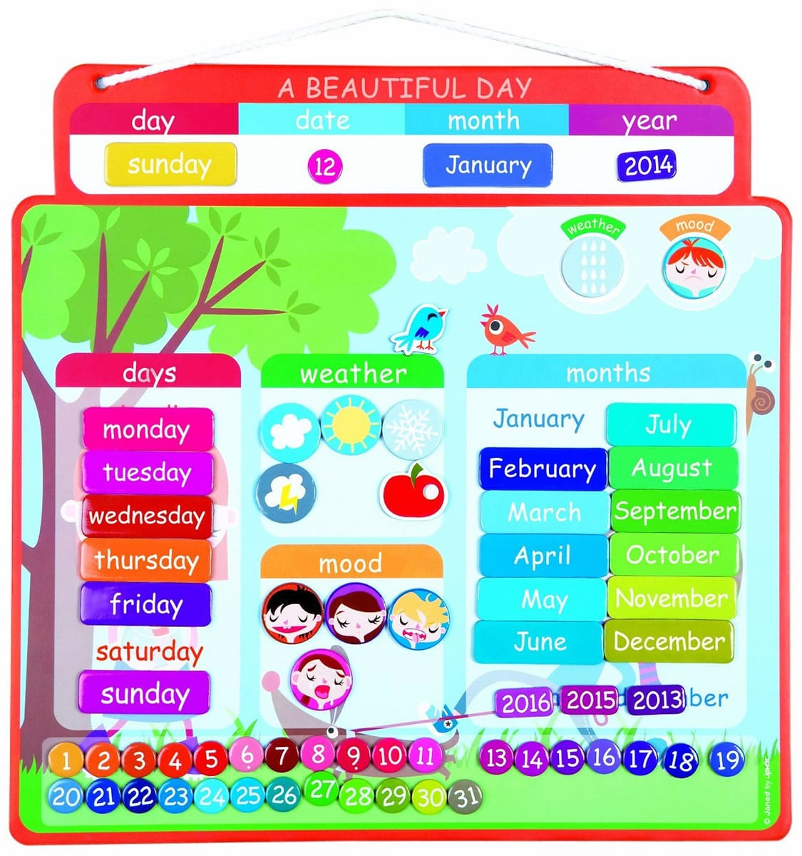 Janod Magnetic Calendar - J02888