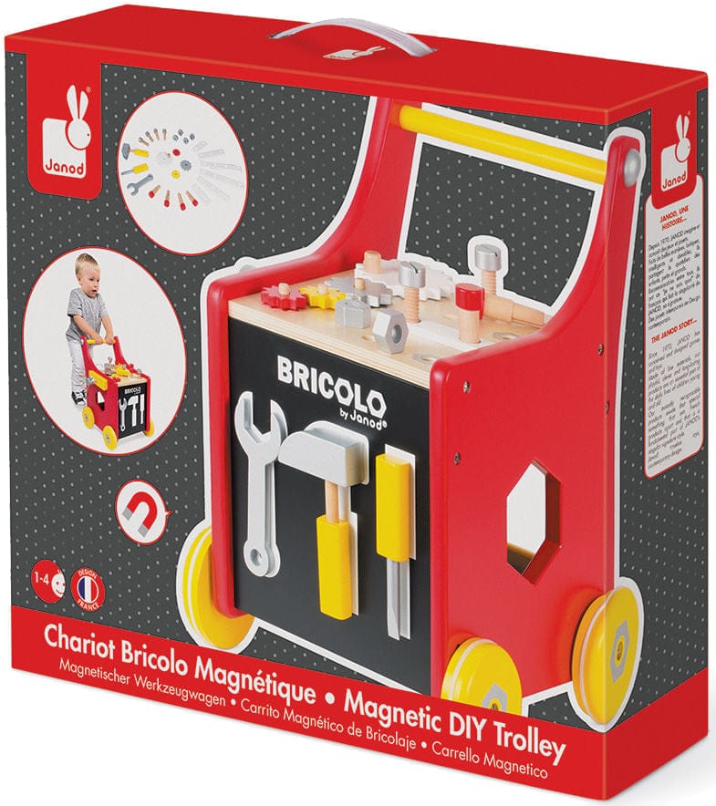 Janod Redmaster Magnetic DIY Trolley