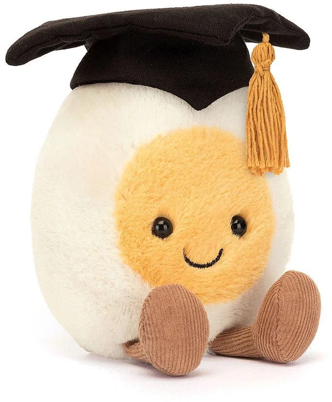 Jellycat Amuseable Boiled Egg Graduation, 6" - A6BEGR