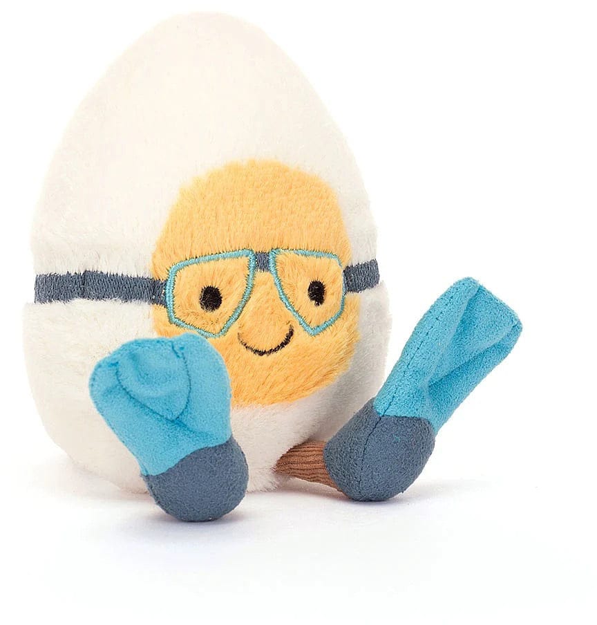 Jellycat Amuseable Boiled Egg Scuba, 6" - A6BES