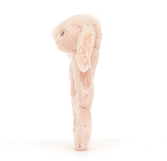 Jellycat Bashful Blush Bunny Ring Rattle, 7" - BRR4BLU