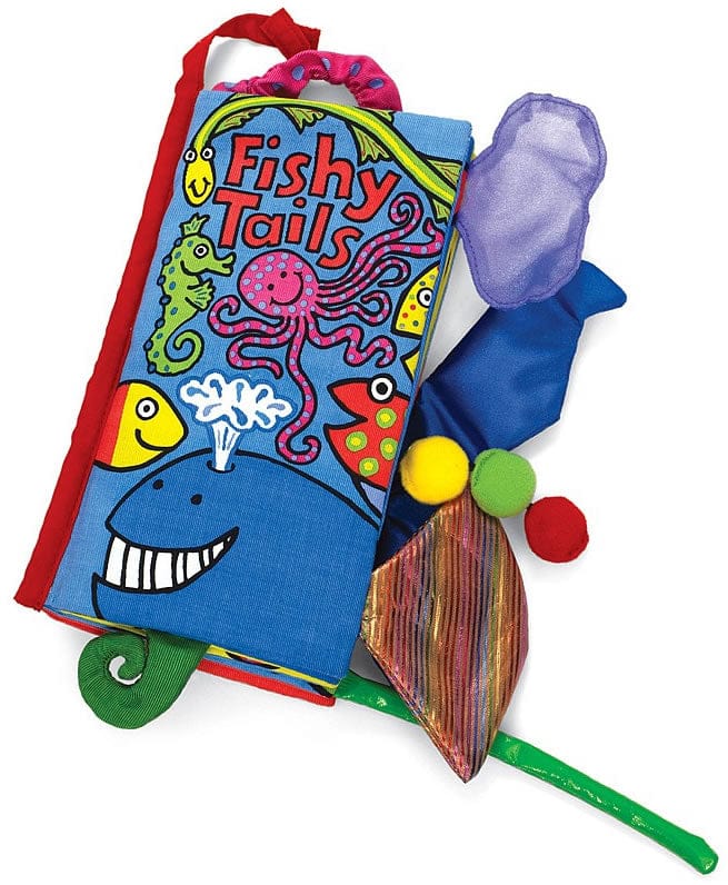Jellycat Fishy Tails Soft Book - BK444FUS