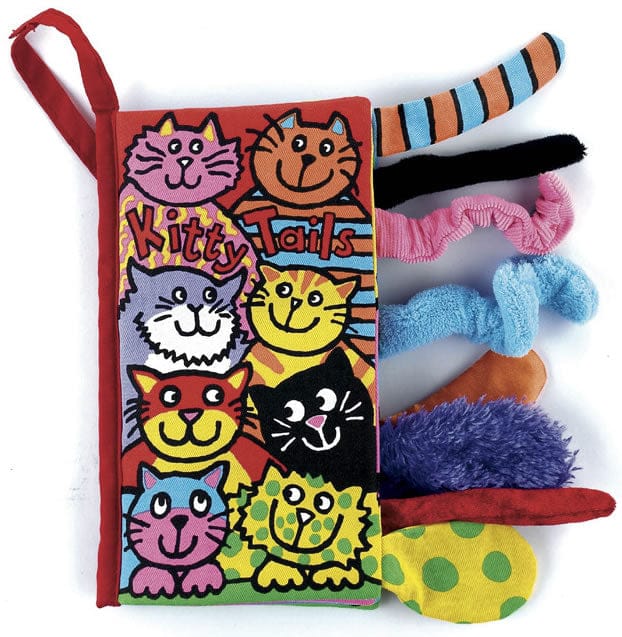 Jellycat Kitty Tails Soft Book - BK444KT