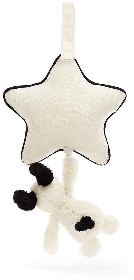 Jellycat Musical Pull Bashful Black & Cream - MP4BCP