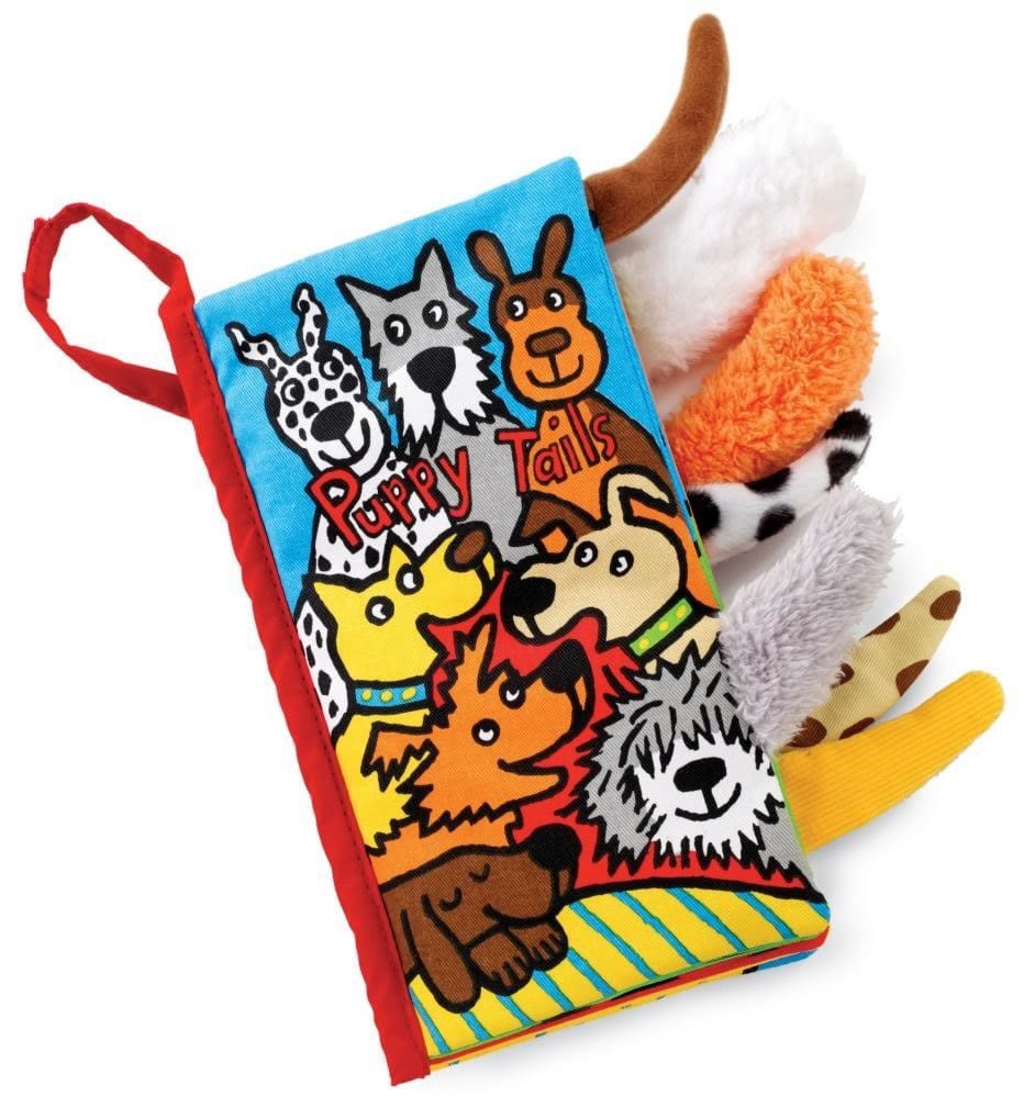 Jellycat Puppy Tails Soft Book - BK444PTUS