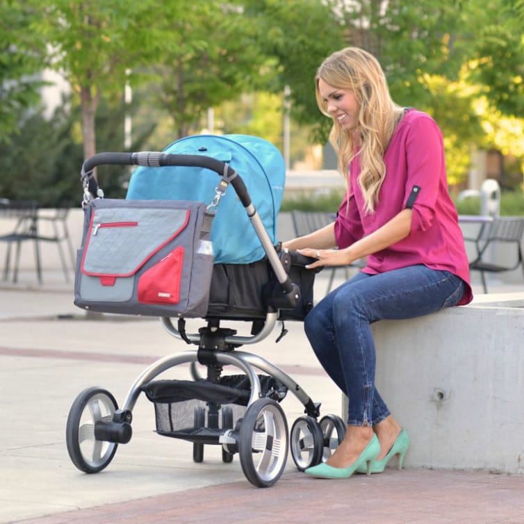 JJ Cole Metra Diaper Bag - Crimson Arbor - J00403