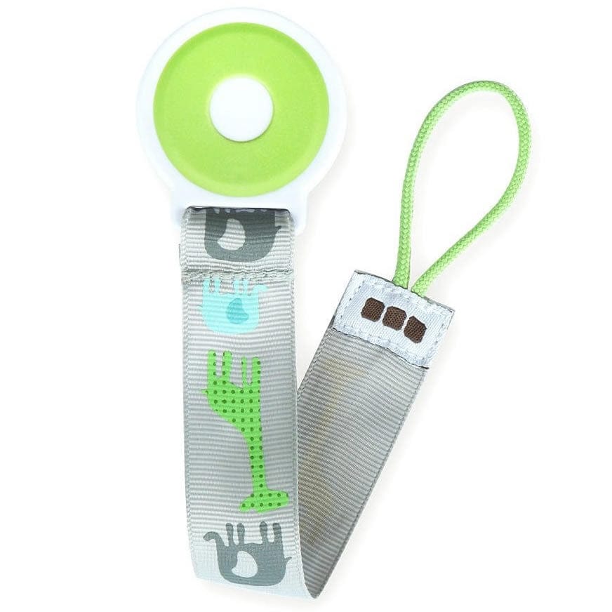 JJ Cole Pacifier Clip - Gray Safari