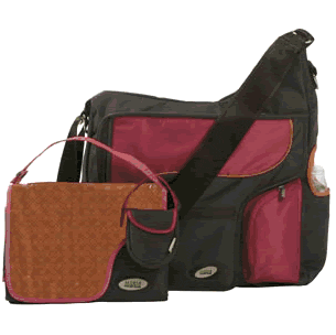 JJ Cole System Bag in Cocoa/Pink - SSCP