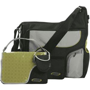 JJ Cole System Bag in Graphite/Green - SSGG