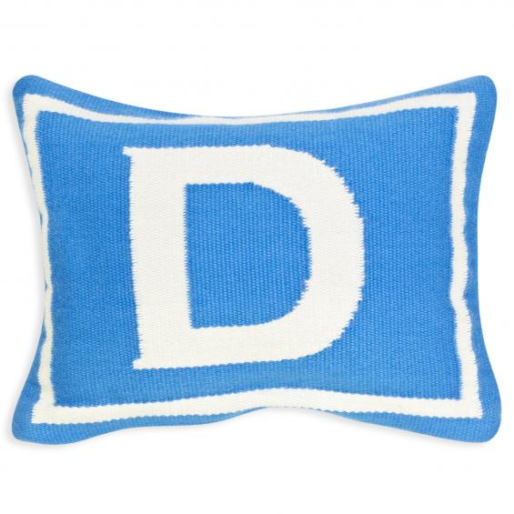 Jonathan Adler Junior Letter D Pillow in Blue - 23474