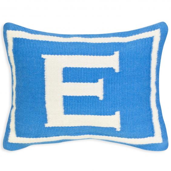 Jonathan Adler Junior Letter E Pillow in Blue - 23475