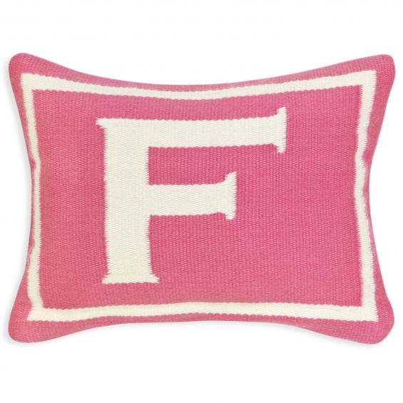 Jonathan Adler Junior Letter F Pillow in Pink - 23571
