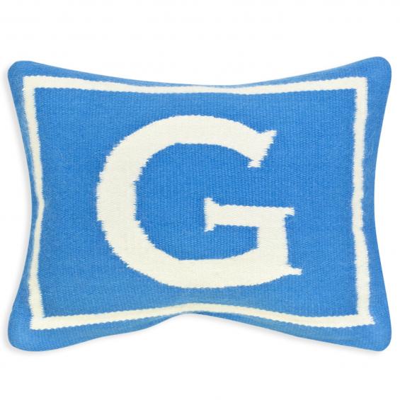 Jonathan Adler Junior Letter G Pillow in Blue - 23477