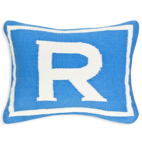 Jonathan Adler Junior Letter R Pillow in Blue - 23488