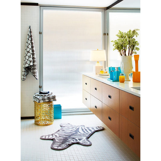 Jonathan Adler Zebra Bath Rug in Green - 21001-JA