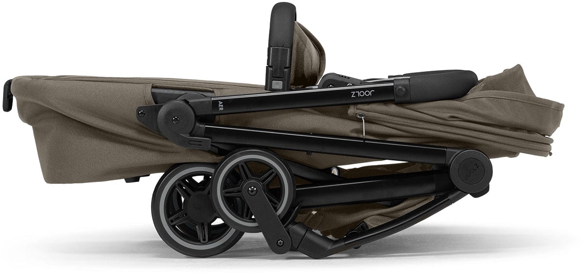 Joolz Aer+ Lightweight Compact Stroller + Bassinet Bundle - Hazel Brown - 440107-440117