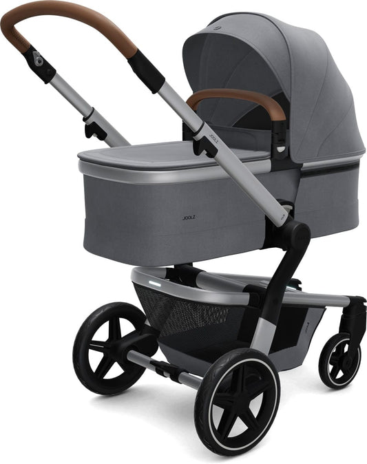 Joolz Hub+ Stroller & Bassinet Bundle - Gorgeous Grey - 430210-430211