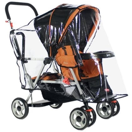 joovy orange double stroller Joovy Caboose Rain Cover