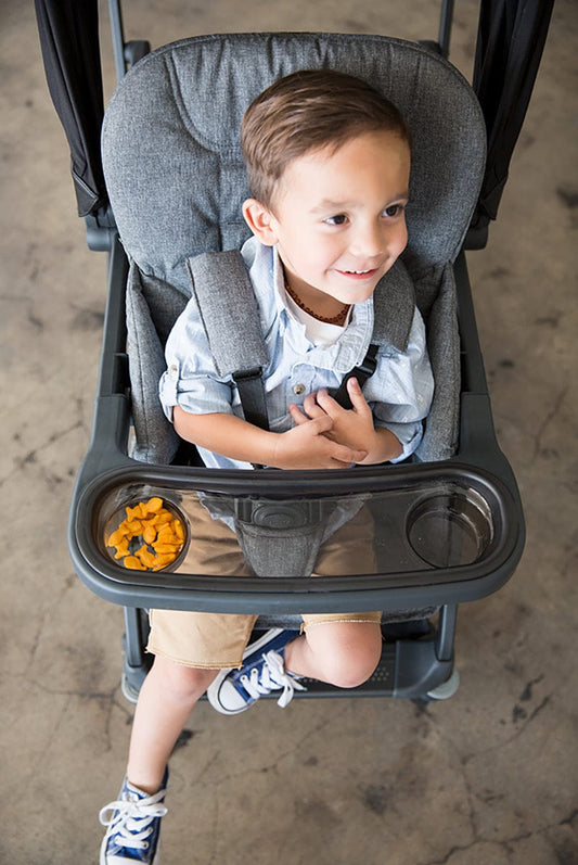 Joovy Caboose S with 1 Seat Sit And Stand Double Stroller - - Grey Melange - 8209-J