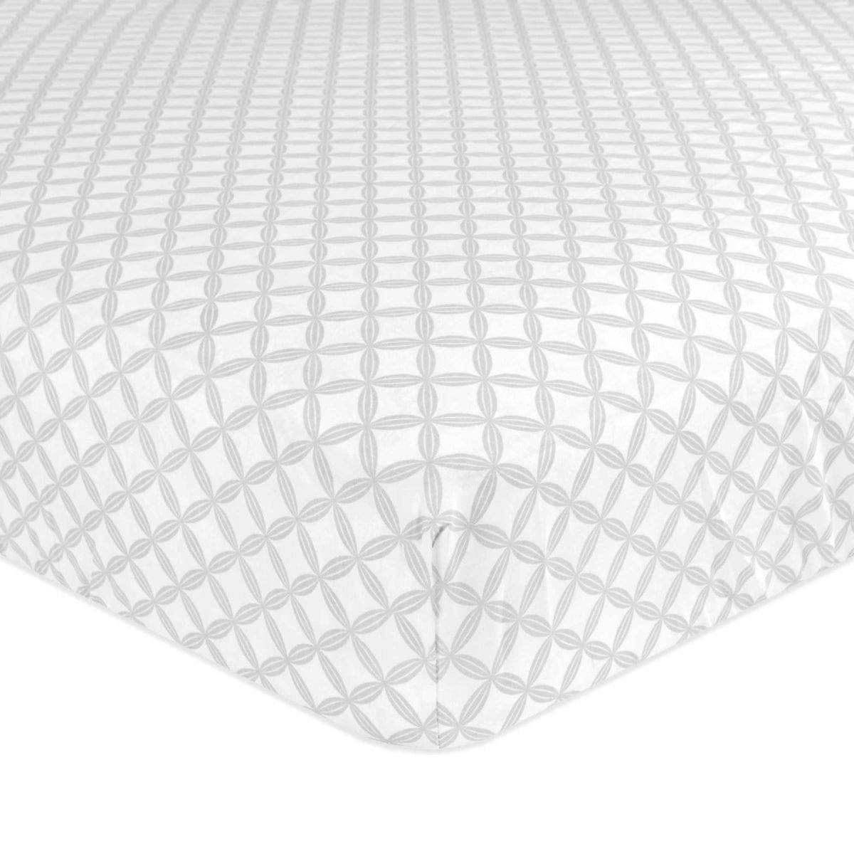 Just Born Crib Sheet - Hampton Gray - 35133113BNE2OSZ