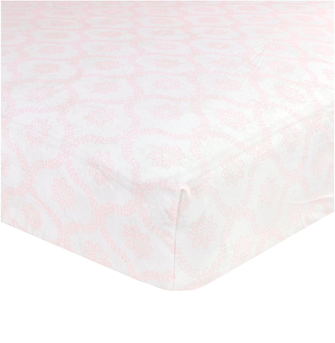 Just Born Crib Sheet - Trellis Pink - 35128113BGR2OSZ