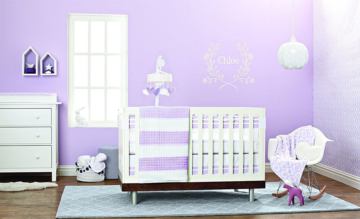 Just Born Fresh Air Crib Liner - Lilac