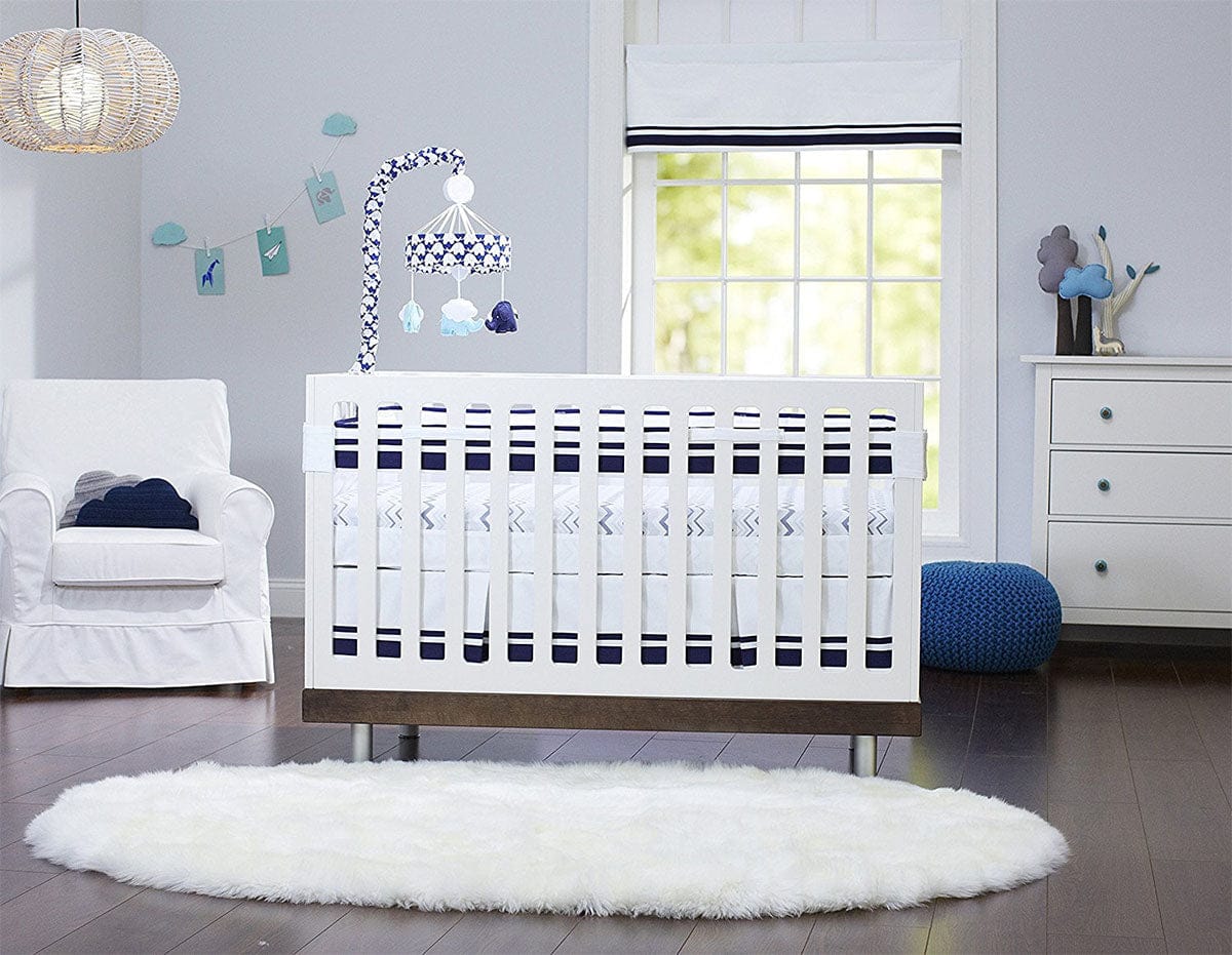Just Born Fresh Air Crib Liner - Navy