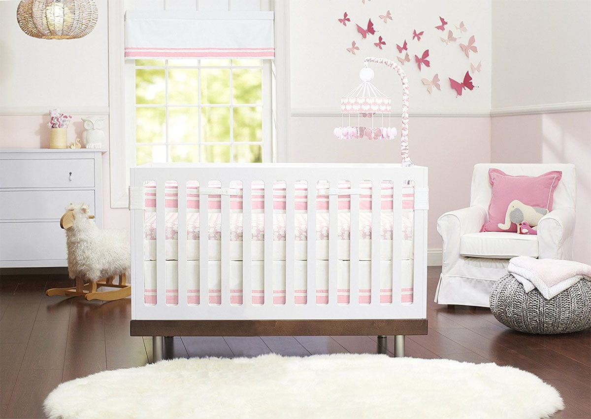 Just Born Fresh Air Crib Liner - Pink