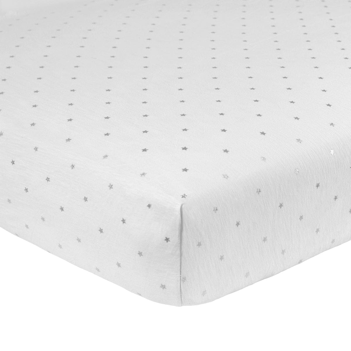 Just Born Sparkle Crib Sheet - Gray - 22266148296