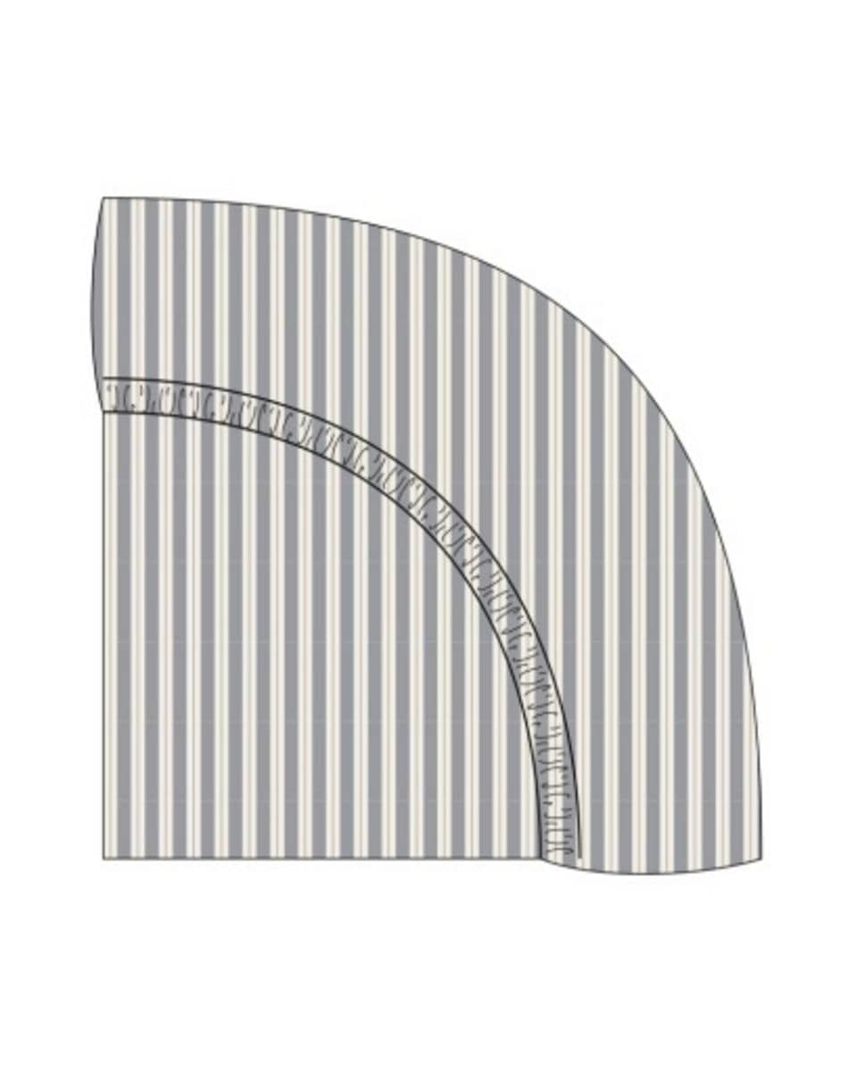 Quincy Mae Woven Crib Sheet Vintage Stripe - Slate