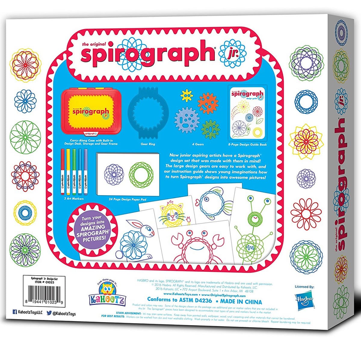 Kahootz Spirograph Junior Design Kit