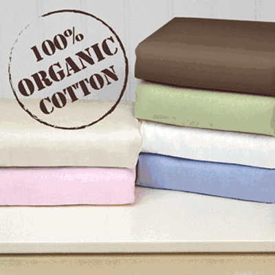 Katie Little Organic Fitted Sheets in Sage - 2011OFS
