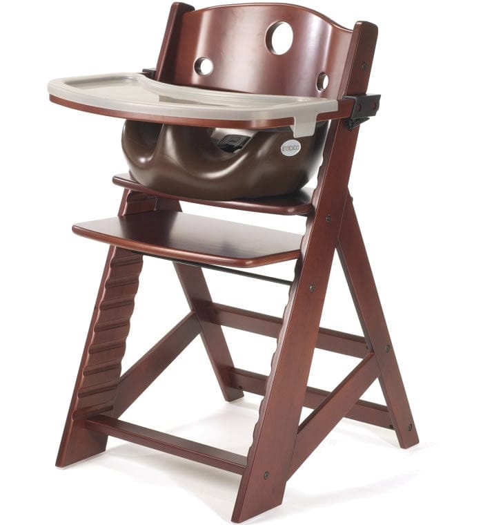 Keekaroo Height Right High Chair & Infant Insert - Mahogany/Chocolate