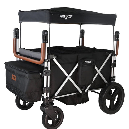 Keenz 7S+ (4 Seater) Stroller Wagon - Black