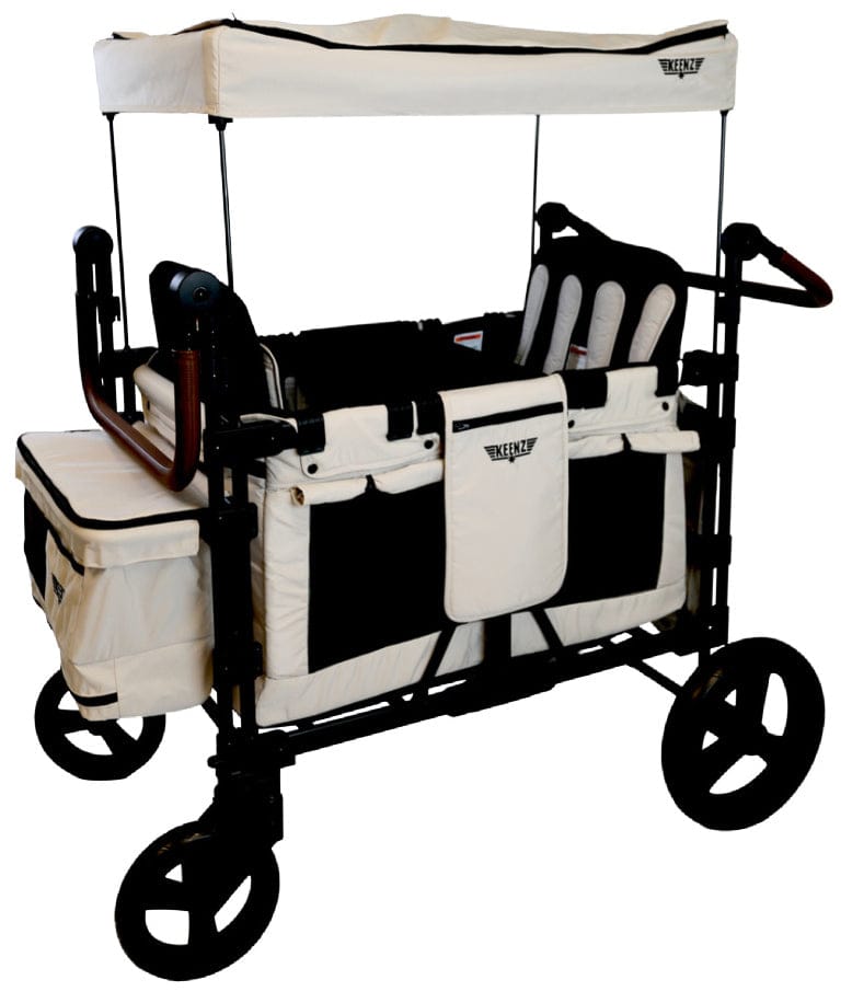 Keenz XC+ 2.0 (4 Seater) Stroller Wagon - Cream - KEENZ-XC-PLUS-2-0-CREAM