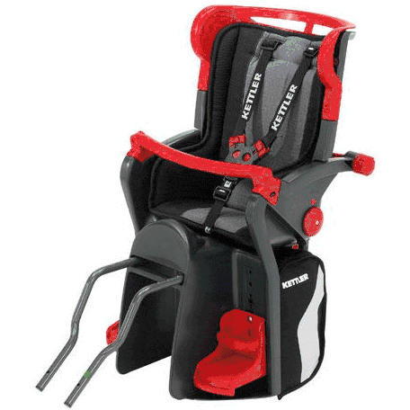 Kettler Flipper Bike Seat in Red/Black - 8947-585