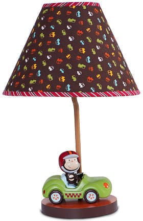 Kids Line Lamp Base and Shade - Road Rally - 2101BS