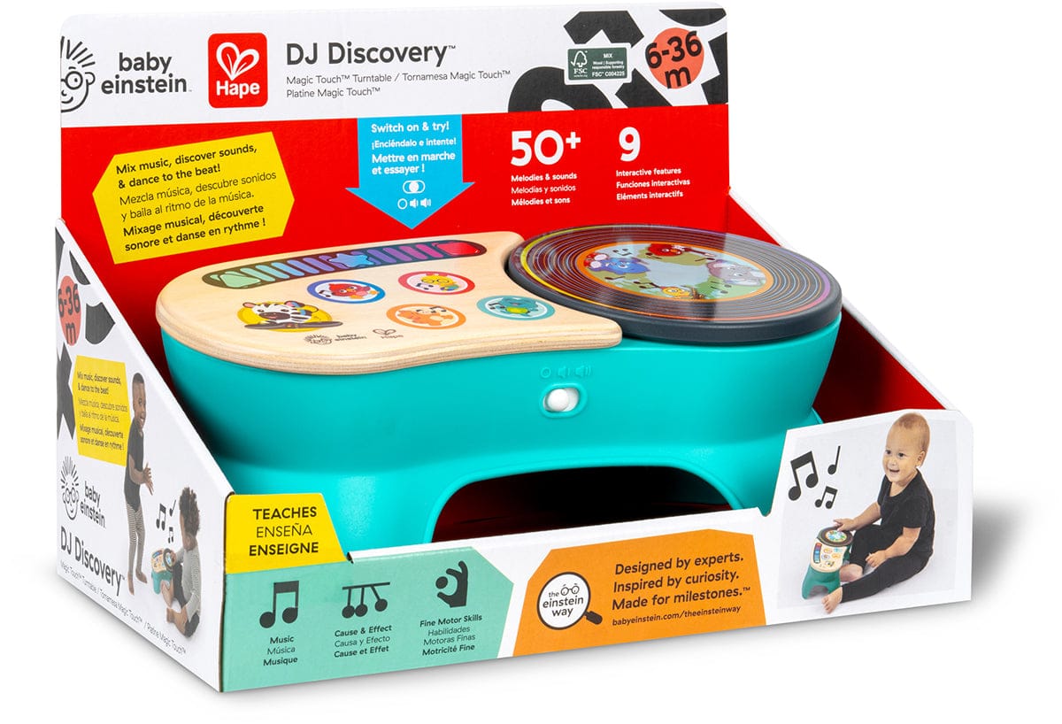 Kids2 Baby Einstein X Hape DJ Discovery Magic Touch Turntable - 16846-000-000-06